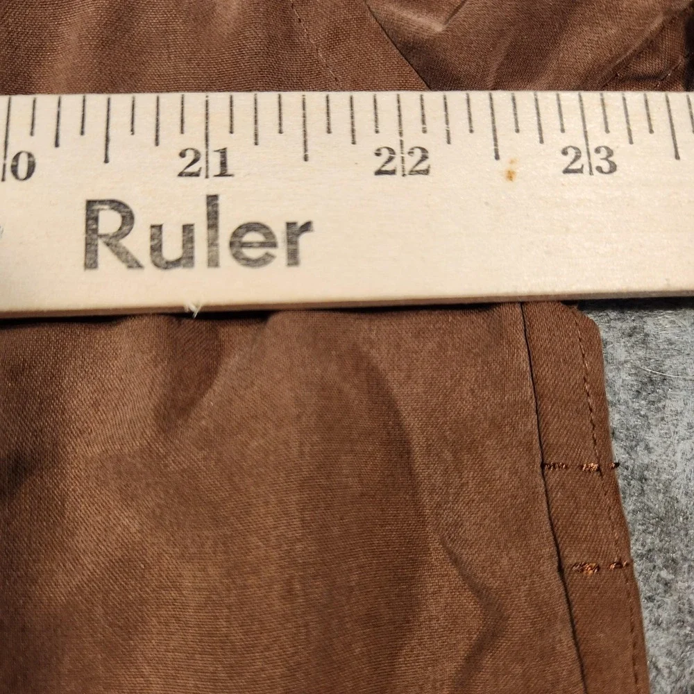 Tulliano Shirt Mens Medium Brown 100%‎ Silk Long Sleeve Button Front Dress